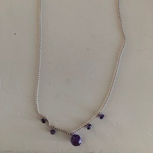 Beautiful precious stone 925 necklace